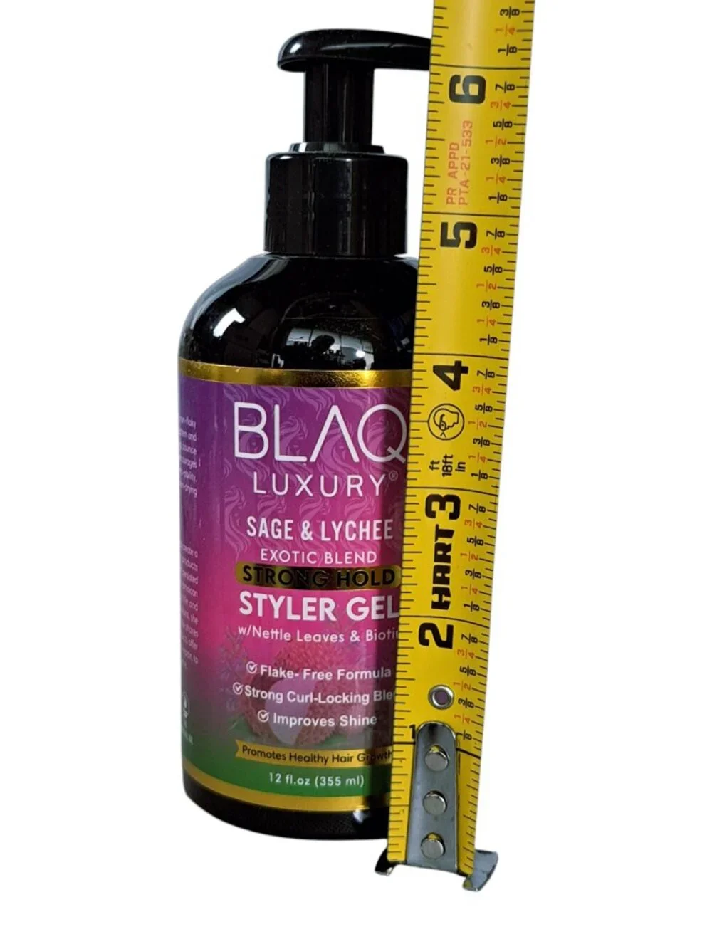BLAQ LUXURY Sage & Lychee Strong Hold Styler Gel - 12 fl oz